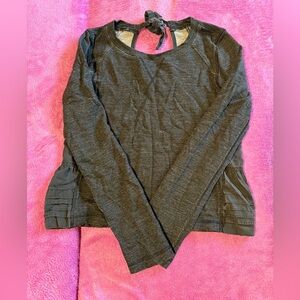 Elegant Blackish gray Long Sleeve sweater Top #563